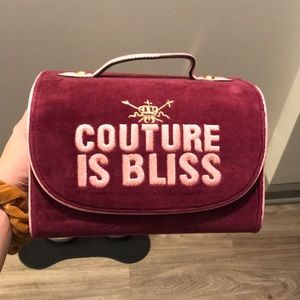 Juicy Couture Burgundy and Pink Travel Bag